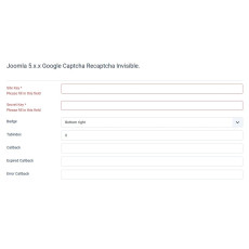 Joomla 5 Invisible Google Recaptcha Captcha